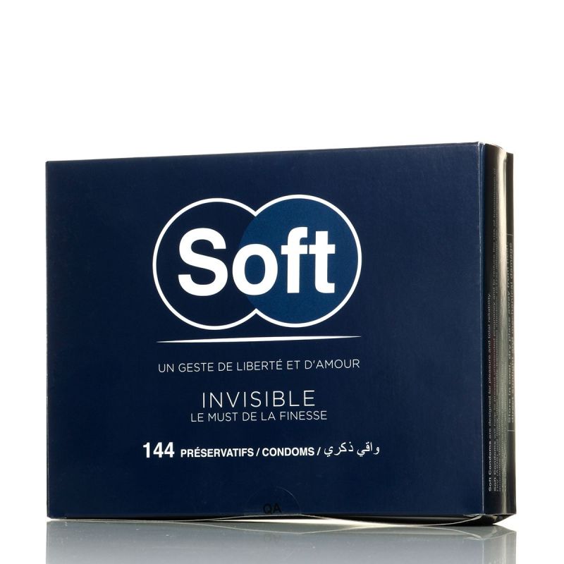 Invisible Soft condom latex ultrathin x10 or x144