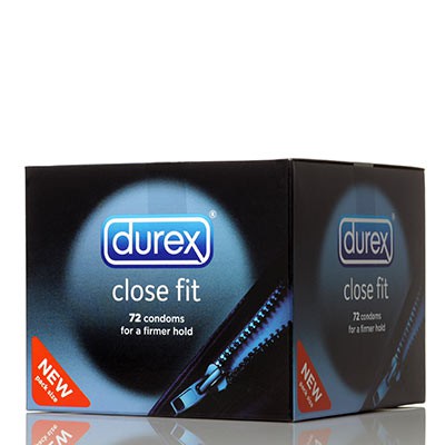 Durex Close Fit-x72 or x144 narrow width 49 mm latex